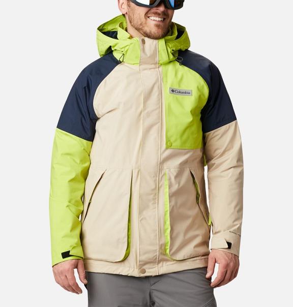 Columbia Post Canyon Ski Jacket Men Khaki Navy USA (US815445)